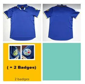 

Ital Retro 99698 Home Jersey S2XL Stand Fit Skin-friendly Breathable ort Sve T-irt for Fitn And Casual Wear