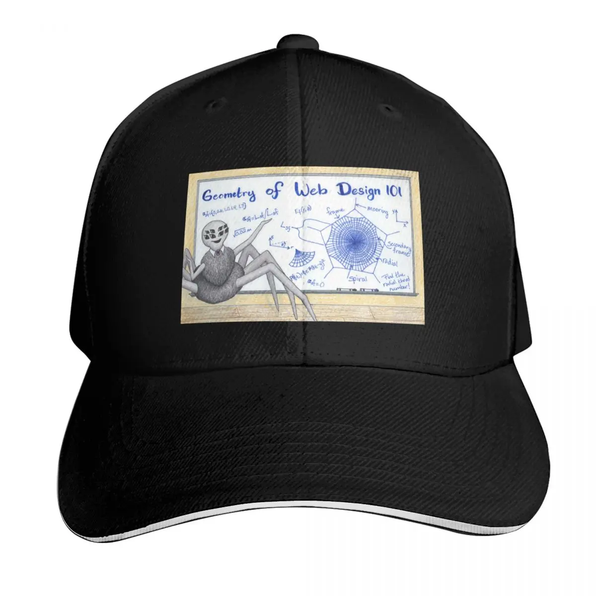 Geometry of Web Design, 101 Baseball Cap Summer Beach Travel Streetwear Hip Hop Trendy Vintage Retro Embroidered