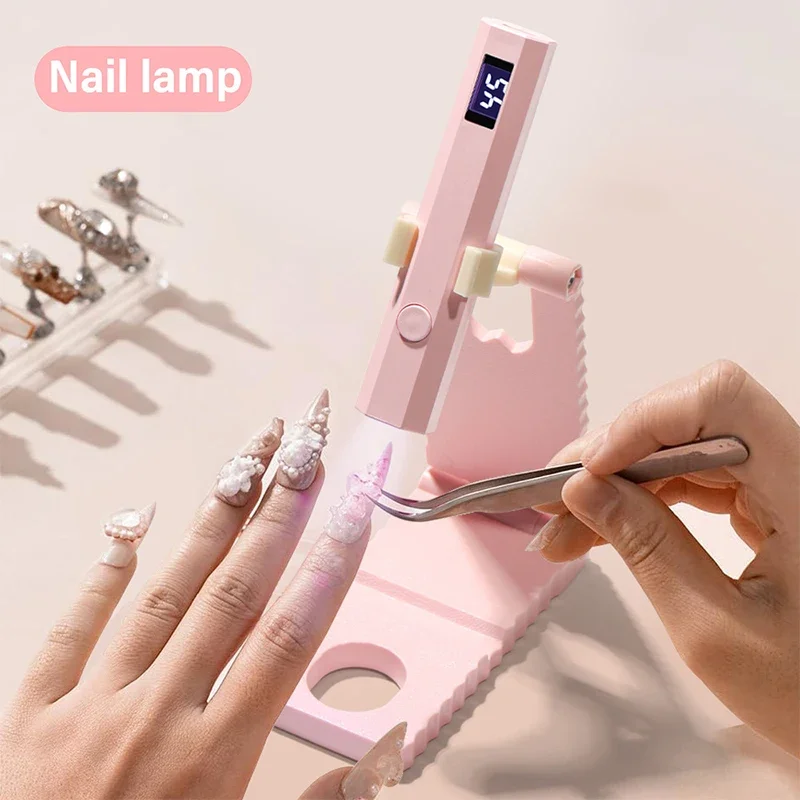 Salon Quick Dry Nail Dryer Machine Home Phototherapy Tools Professional LED Nail Lamp Mini Flashlight Pen With Stand