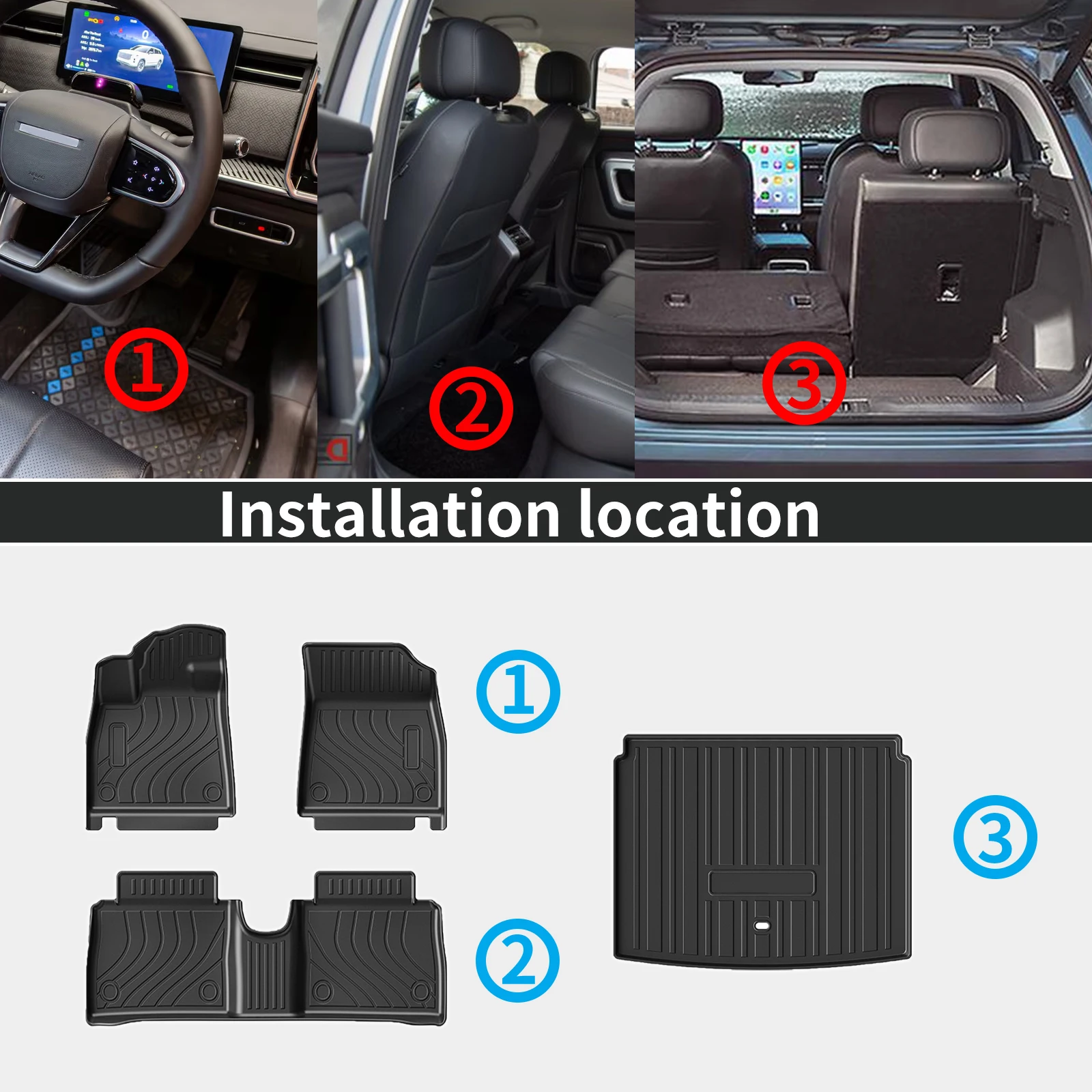 for GWM ORA 5 EV 2026 2027 LHD RHD Luxury Eco-Friendly TPE Trunk Mat Odorless Non-Toxic Custom Fit Car Accessories