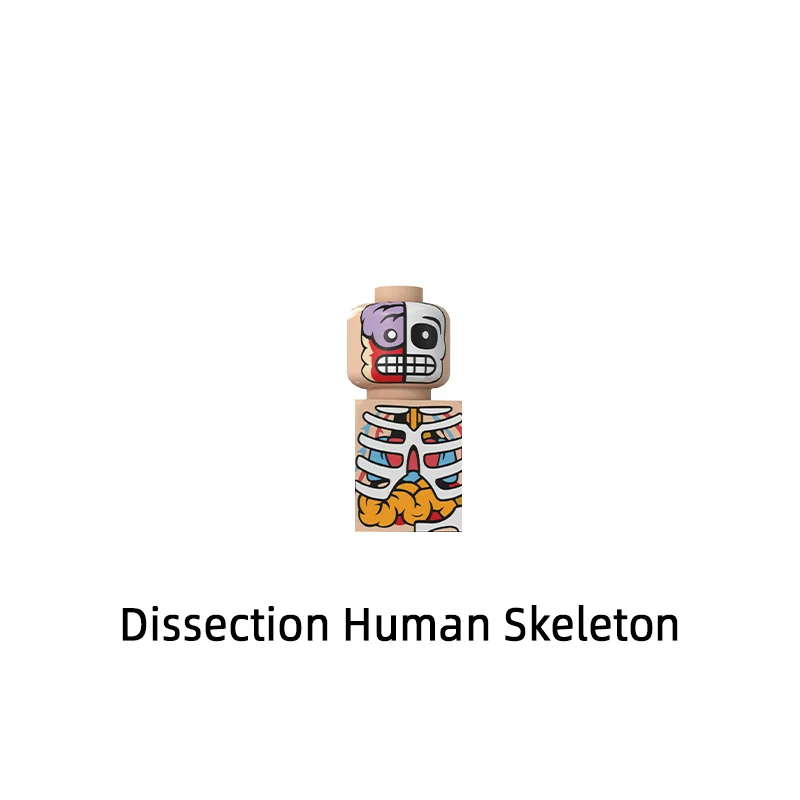 The Dissection Human Skeleton Model Blocks MOC Bricks Set Gifts Toys For Children D8005