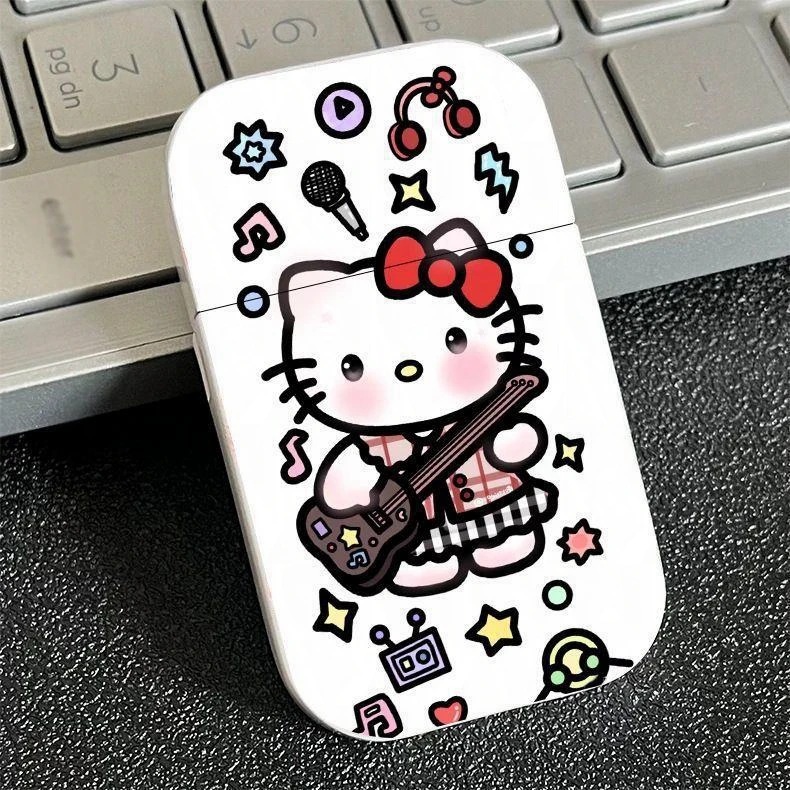 

Kawaii Hello Kitty Lighter, Pink Flame Windproof Metal Lighter, Complimentary Small Tools, Wholesale Kerosene Lighter Girl Gift