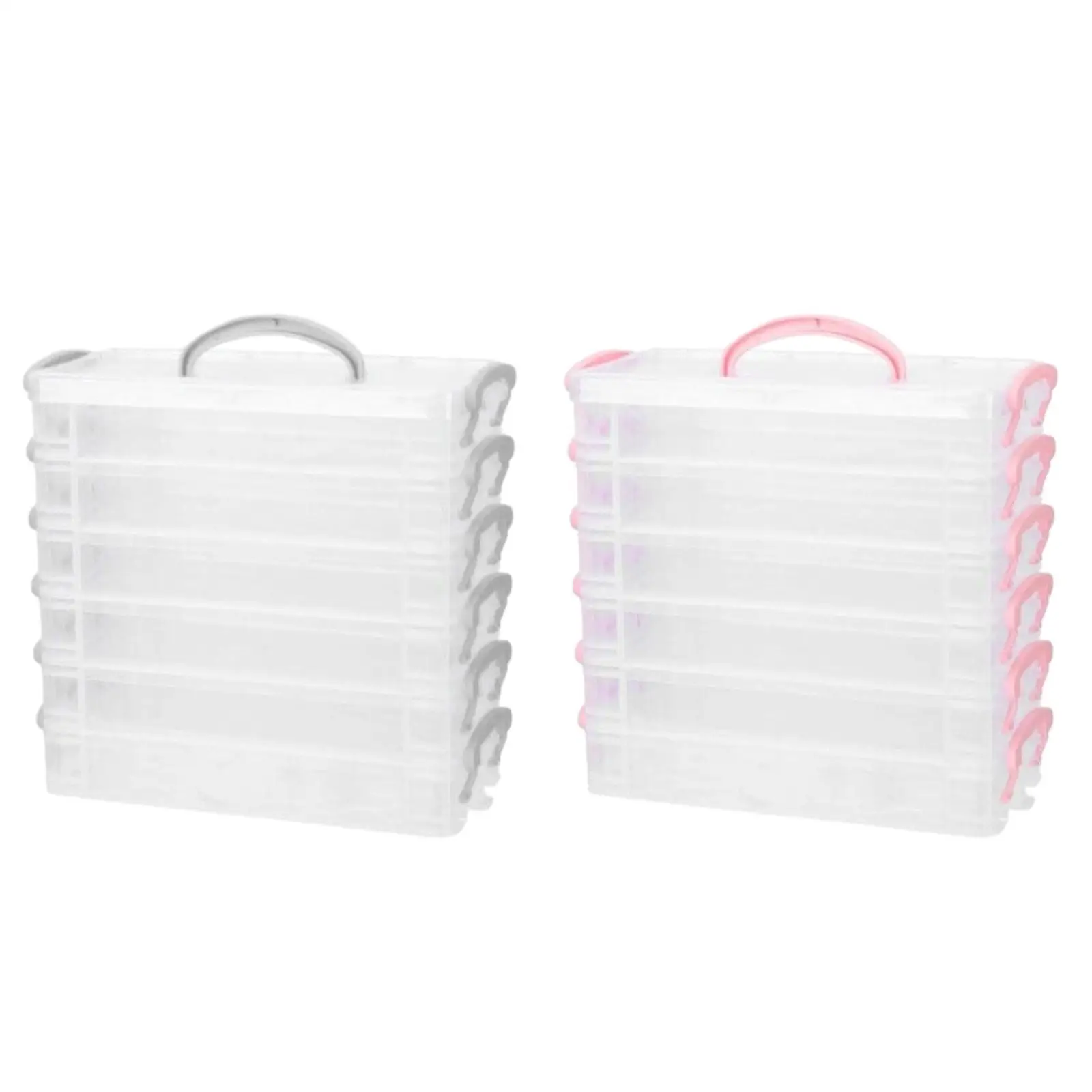 Marker Pen Carrying Case Office Desk Organizer Clear Marker Pen Storage Box