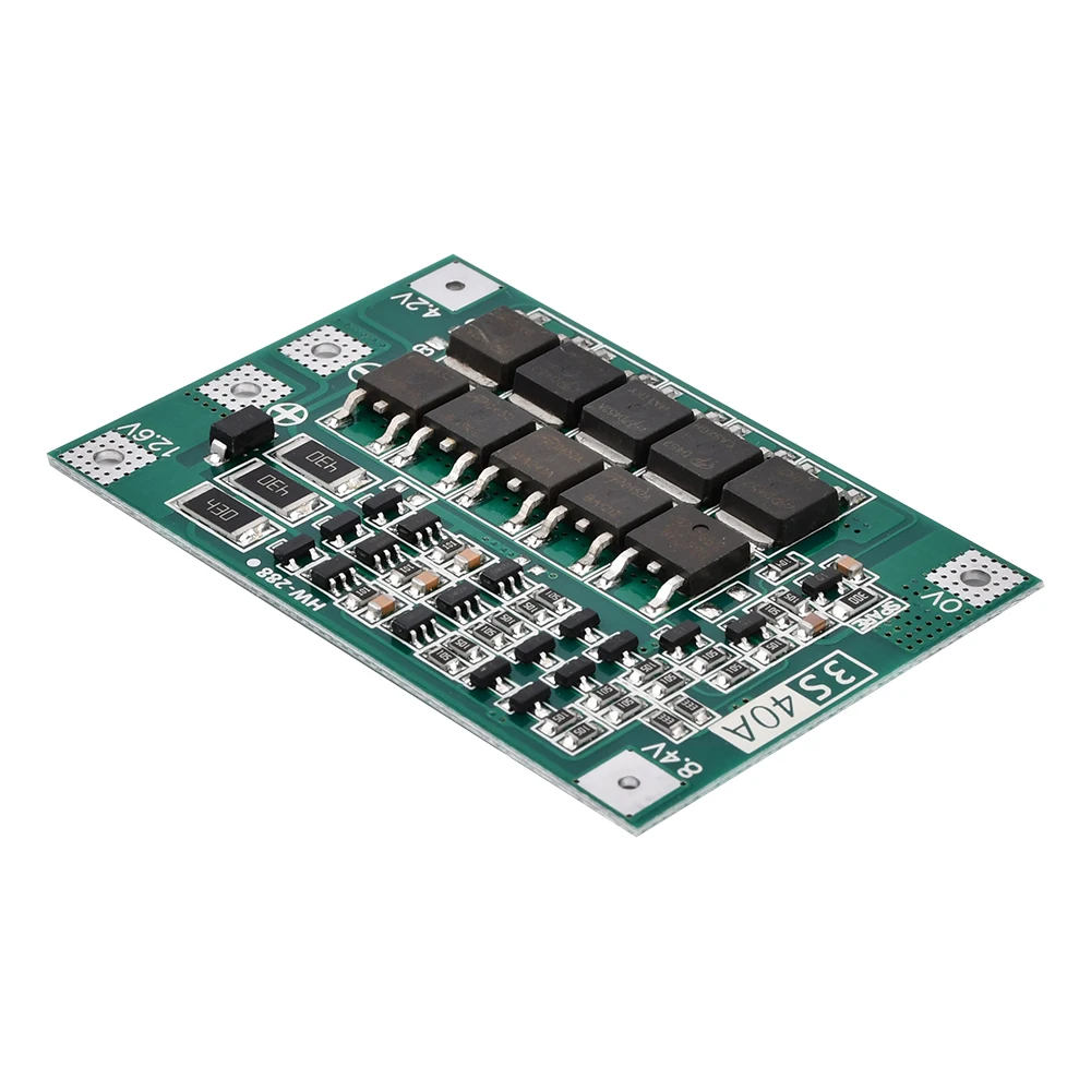 Lithium Battery Protection Board Li-ion Lithium Battery PCB Protection Board Module 3S/4S 12/16V 40A Board with Balance Charging