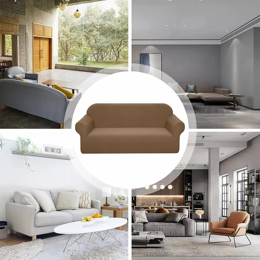 Couch Covers Super Soft Stretchy Fabric Sofa Cover Water Repellent Cushion Sofa Cover Non-slip Protective Cover