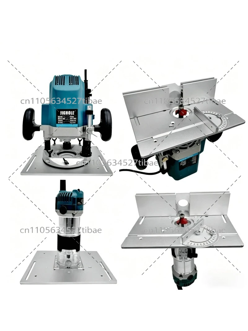 2-in-1 Large Machine with Lid, Bakelite Milling and Trimming Machine, Countertop Flip-chip Board, Micro Table Saw
