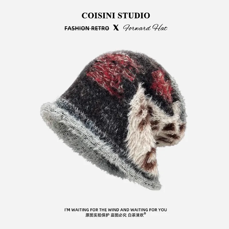 قبعات رجالية من القطيفة بلون القهوة من ريترو ميلارد للنساء للخريف والشتاء، قبعات رجالية حرارية متعددة الاستخدامات لحماية الأذن