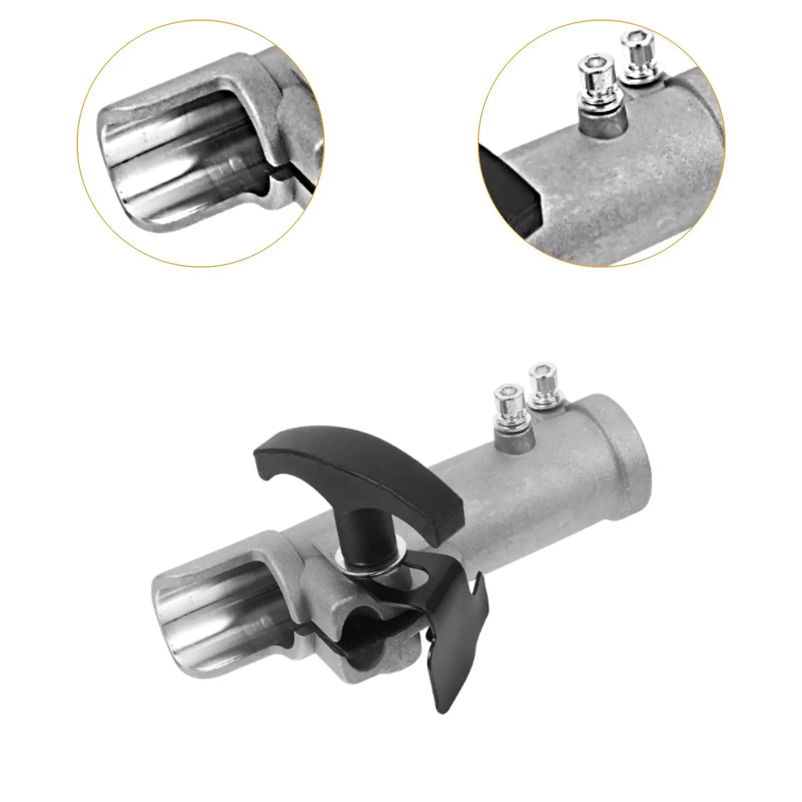 Części do przedłużki kosiarki, uniwersalne mocowanie do kosy spalinowej, adapter do podkaszarki żyłkowej, aluminiowe zamienniki, akcesoria do łączenia.