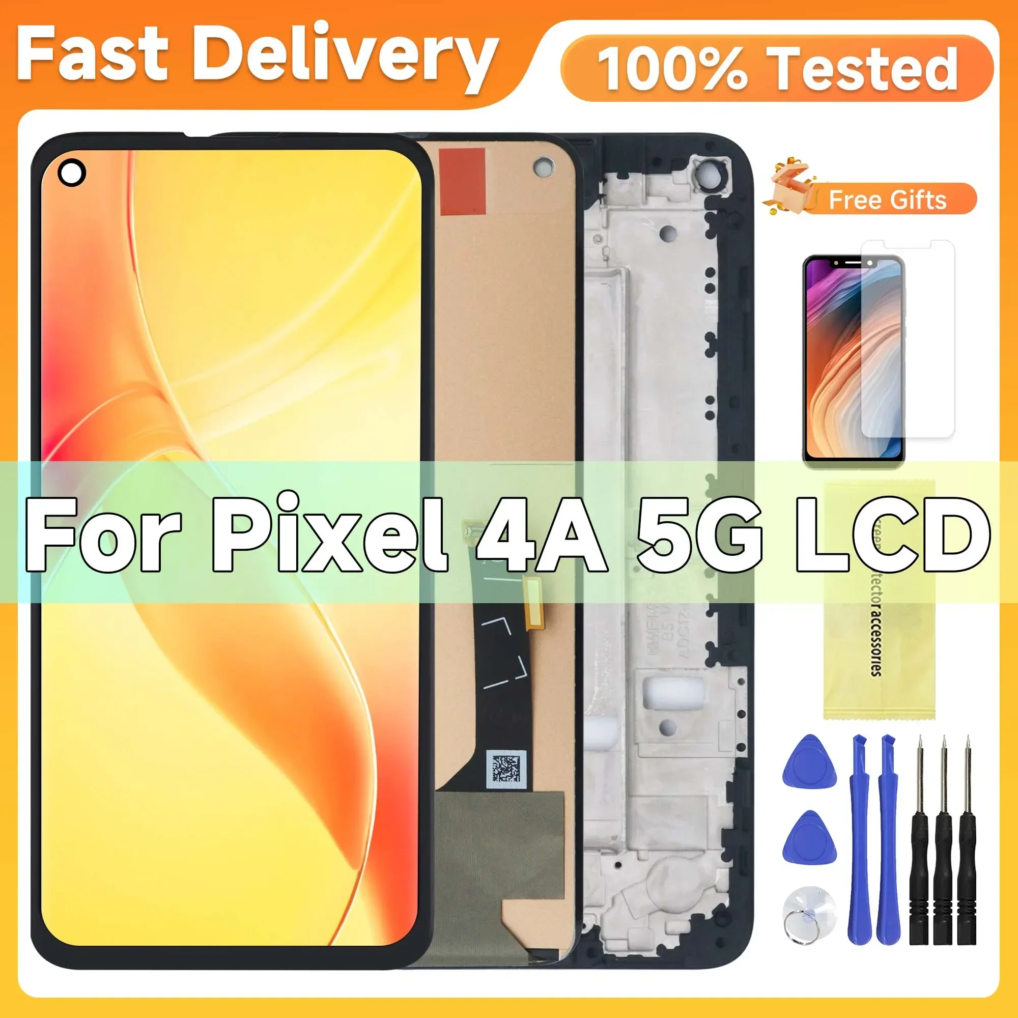 Incell Screen For Google Pixel 4A 5G LCD For Google Pixel 4a 5g Display LCD Screen Touch Digitizer Assembly With Tools