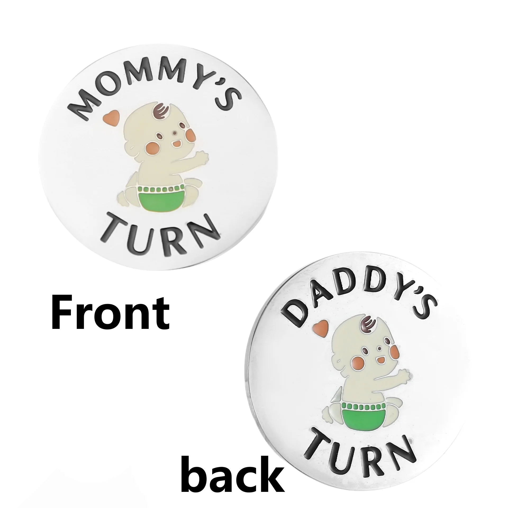 New Parent Decision Coin Funny Pregnancy Gifts for First Time Moms Dads, Cute New Parents Gift Mommy Daddy Couples Gift Ideas