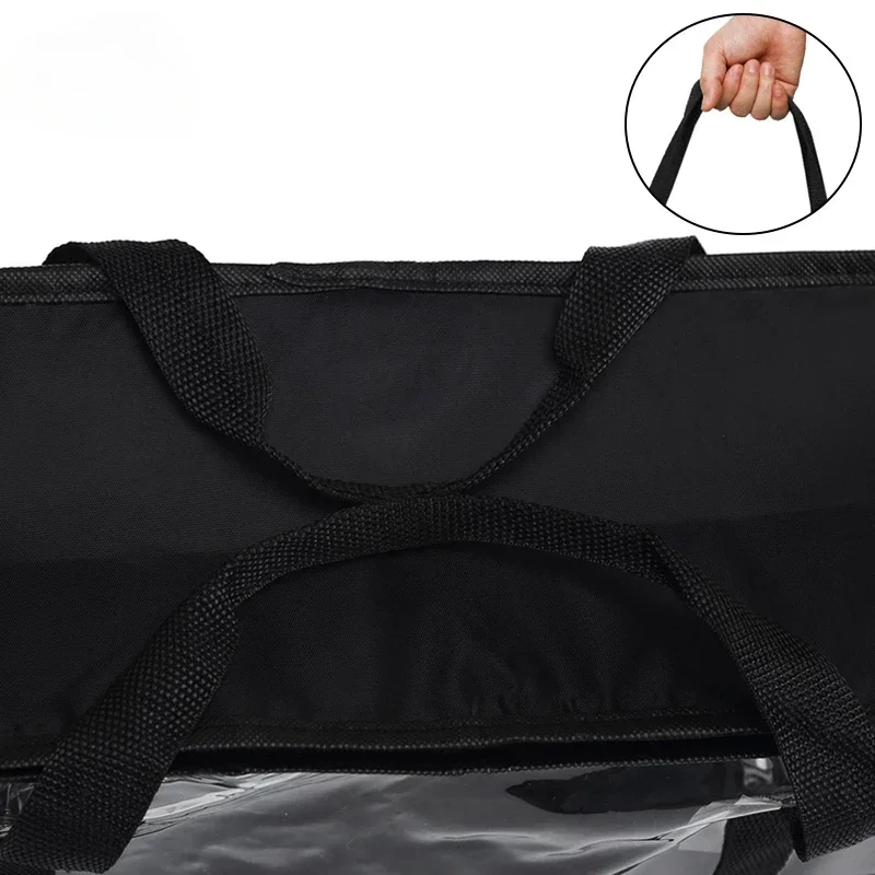 Large Clear Holds DVD CD Storage Holder Easy Zip Closure Carry Bag Organizer Comic Book Storage Bag Transparent Collection - view 6