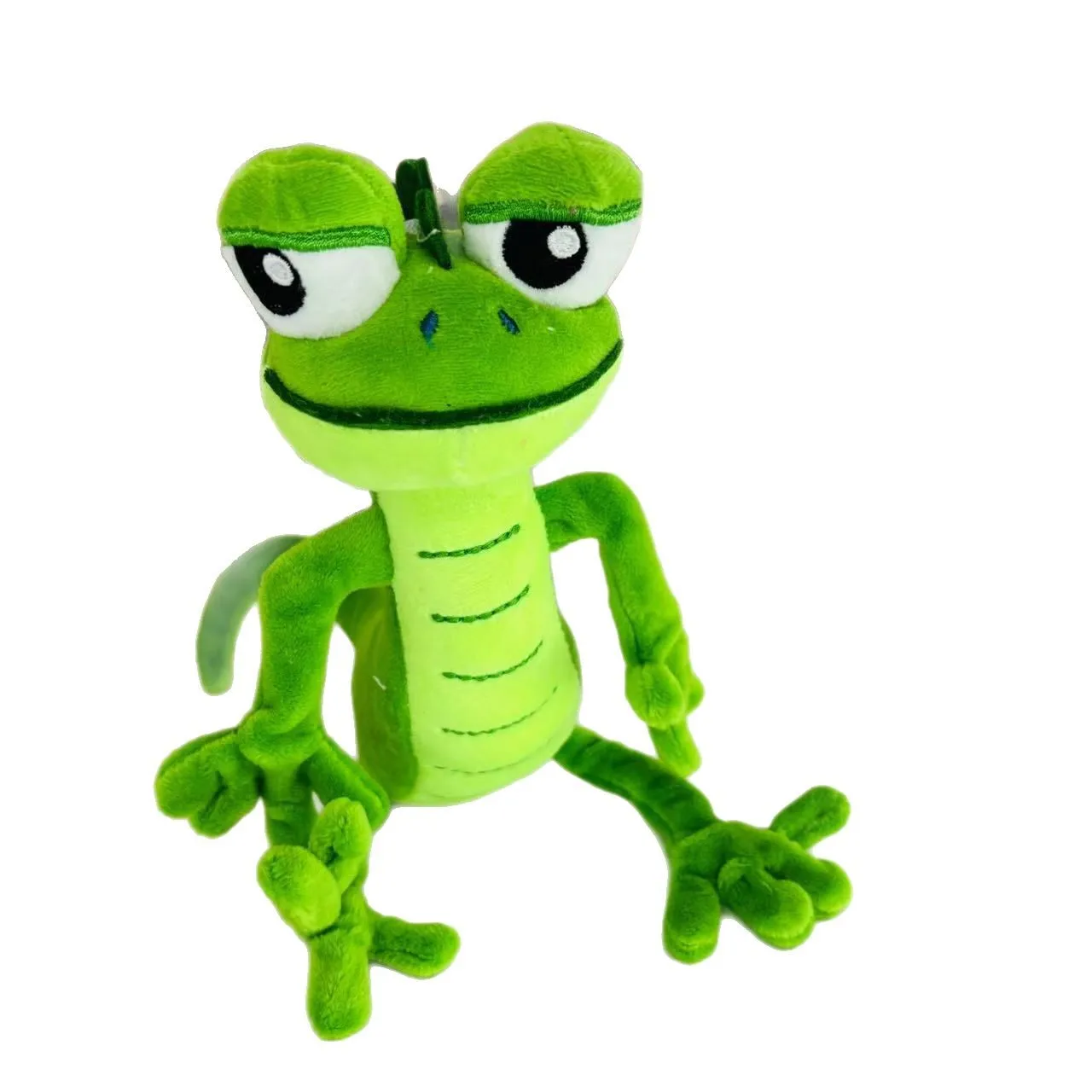 16 cm Jinnew piccolo lucertola giocattolo portachiavi ornamenti morbido cartone animato peluche kawaii lucertola verde ciondolo animali di peluche