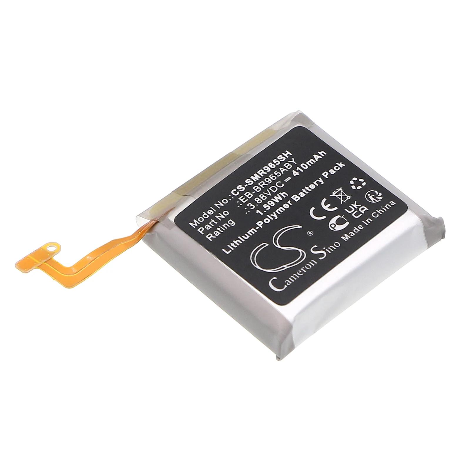CS Replacement Battery for Samsung SM-R960,SM-R965,Galaxy Watch 6 Classic 47mm PN:GH43-05162A,EB-BR965ABY 410mAh / 1.59Wh