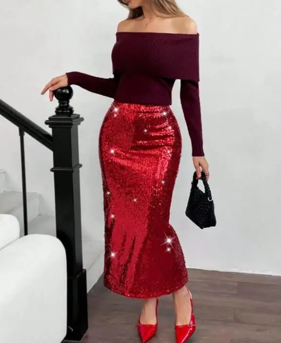 Jupe une étape fendue pour boîte de nuit, Sexy, personnalisée, Style de mode de rue, élégante, taille haute, jupes de fête, nouvelle collection