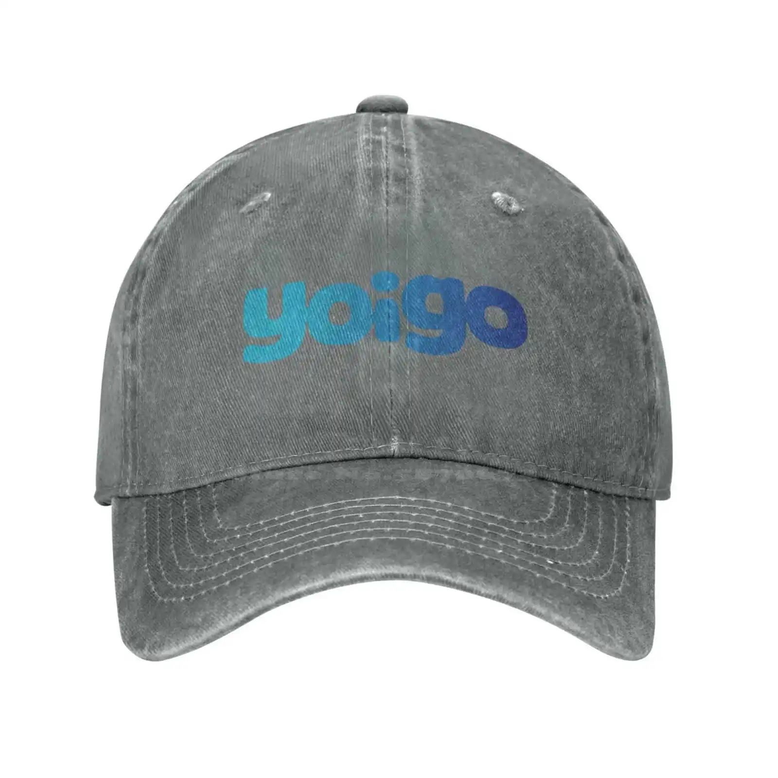 Yoigo Logo Moda qualidade Denim cap Chapéu malha Baseball cap