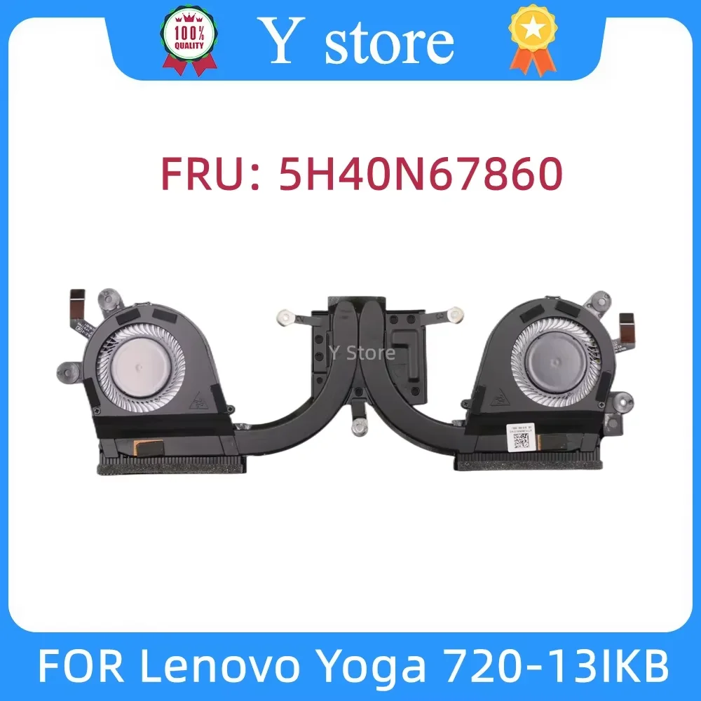 

Y Store New Original FOR Lenovo Yoga 720-13IKB Thermal Heat Sink Fan 5H40N67860 HEATSINK CPU GPU COOLING FAN Fast Ship