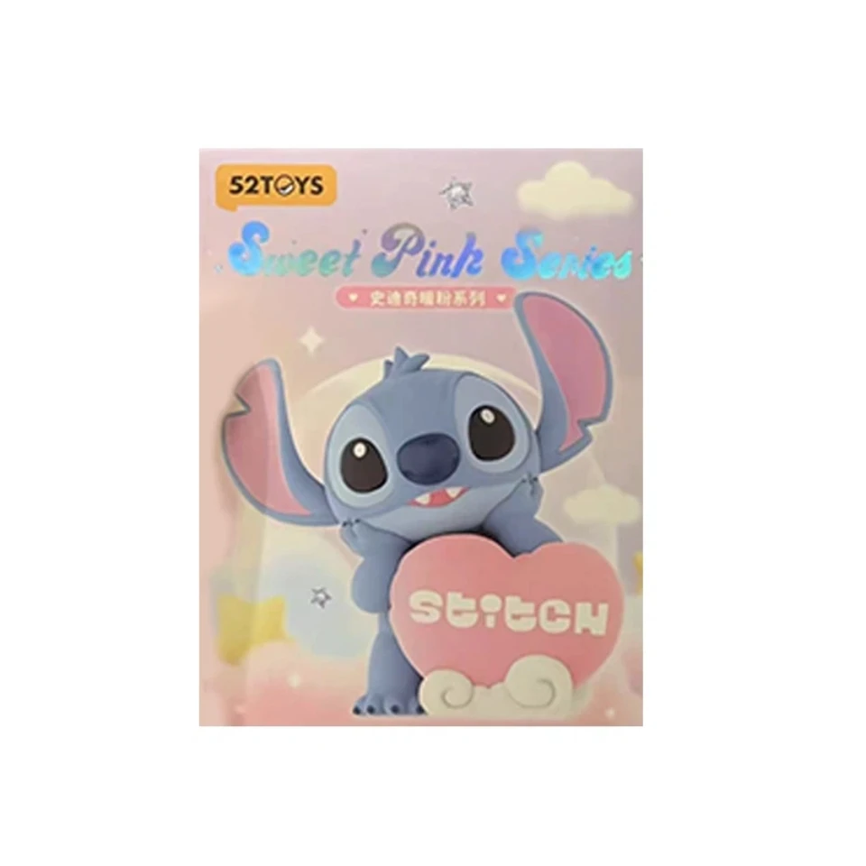 Authentic Disney Stitch Sweet Pink Series Mystery Blind Box Stitch Figurine Cute Stitch Pvc Toy Decorate Desktop Ornaments Gift