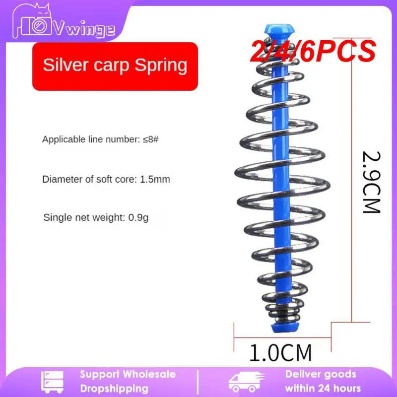 2/4/6PCS Wire Diameter 0.7mm Bait Accessories Inner Wall Is Smooth Explosion Hook Spring High Carbon Steel Ppo-3 Nano