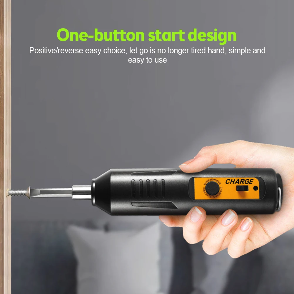 New Cordless Electric Screwdriver Impact Drill USB Rechargeable Mini Screwdriver Electric Drill Professional Repair Power Tools