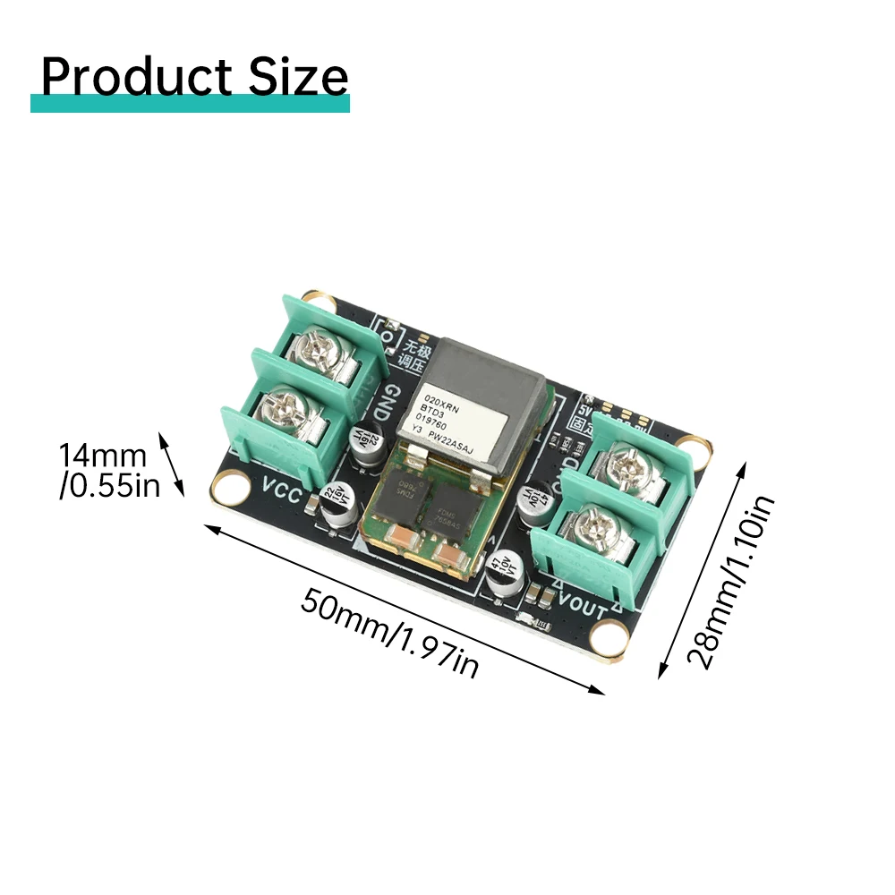 Module régulateur de tension cc haute efficacité 20A DC 9-14V à 5V/1.2-5.6V, fréquence de commutation réglable 300KHz pour système haute puissance
