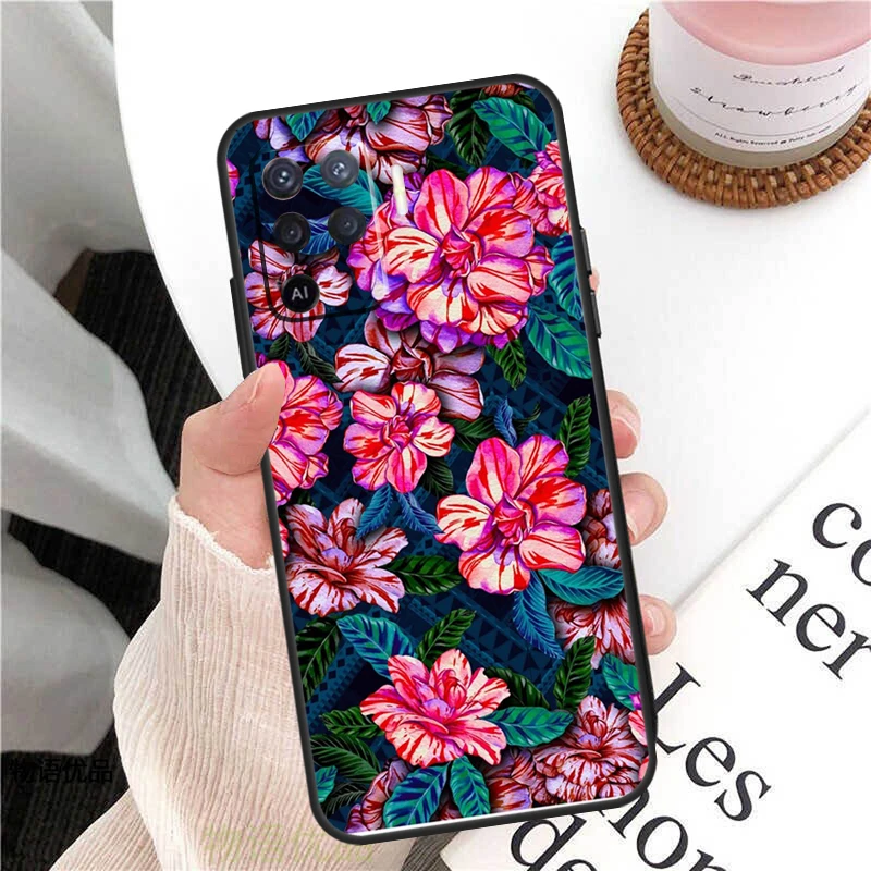트로피컬 알로하 히비스커스 패턴 케이스 (오포 A98 A58 A78 A18 A38 A60 A80 A40 A77 A57 A17 A74 A54 A94 A96 A76 A16 A15 A5 Pro 용)