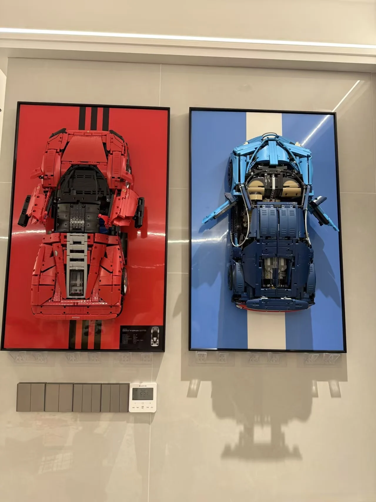 Exibição de montagem em parede para LEGO Technic 42083 Bugatti Chiron-Display Parede apenas colecionáveis adultos para montagem em parede de carro Lego