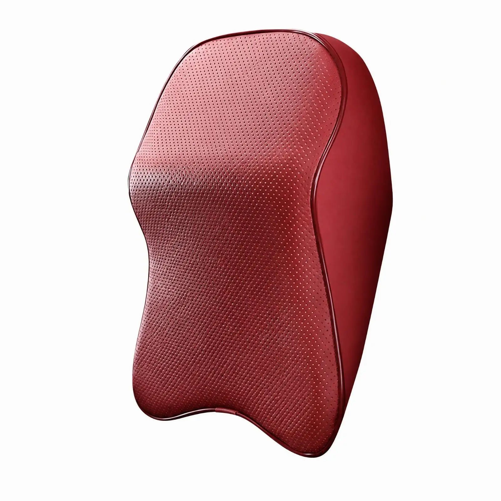 Travel Neck Pillow Car Headrest Cushion Memory Cotton Leather Support for Auto Seat Comfortable Driving Rest