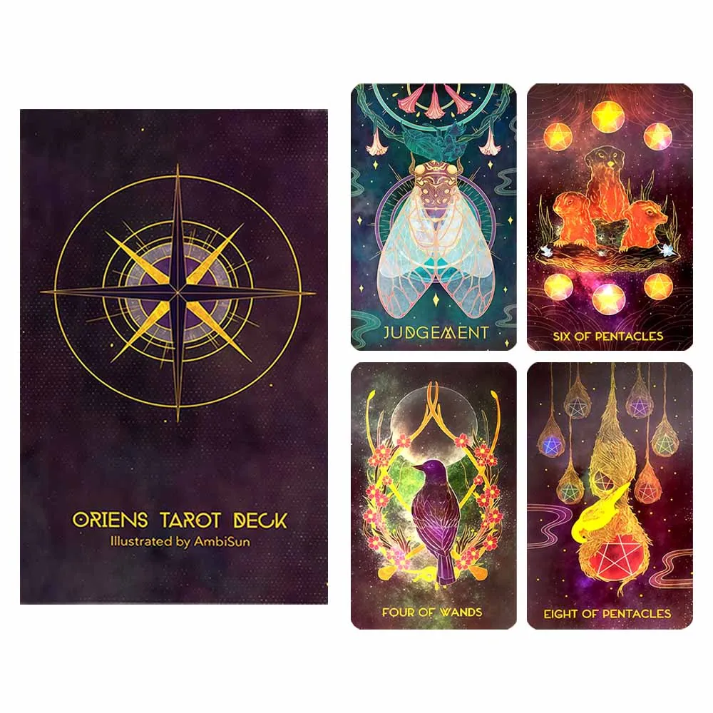 

Dawn Star Tarot Cards 78-Card 10.3×6cm Fortune Telling Deck Entertainment Card Game for Parties & Borad Playing Games
