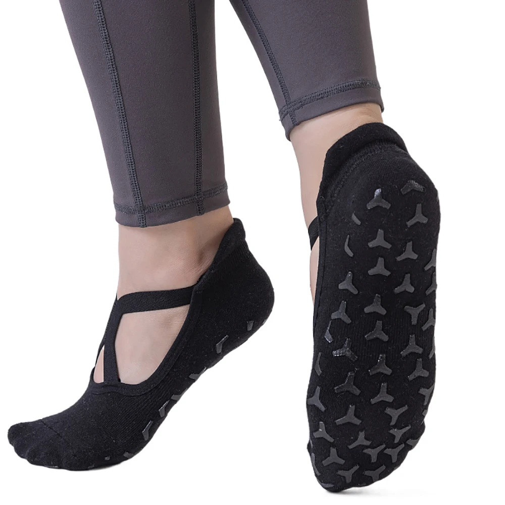 

Women Anti-Slip Yoga Pilates Socks Cotton Breathable Silicone Grip Ballet Dance Socks Barefoot Workout Socks for Gym Fitness