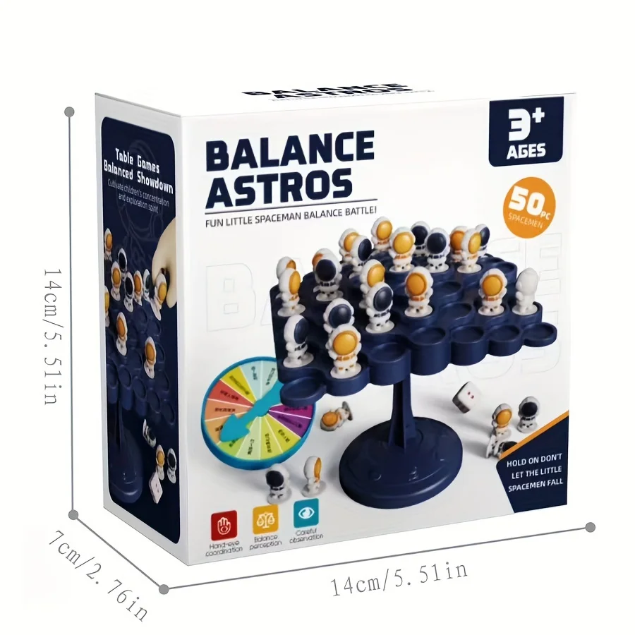 1 Box Astronaut Balance Tree Board Game,Focus Training Parent-child Interactive Brain Thinking Puzzle Toys image 2