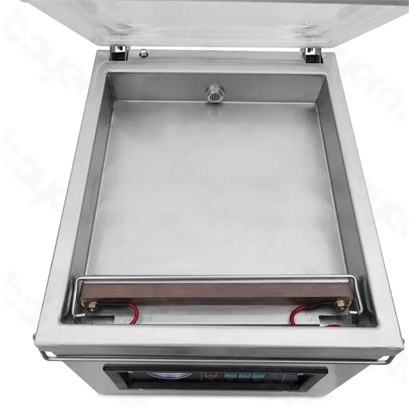 Commercial single-chamber meat rice fish food electric vacuum sealing machine restaurant single-chamber vacuum sealing machine