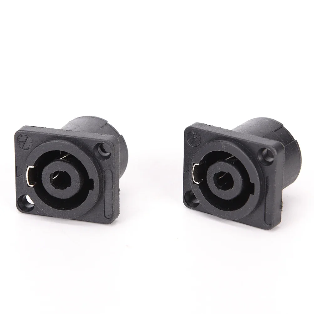 (YY)10Pcs Speakon 4 Pole Female Jack Compatible Audio Cable Connector Socket Panel 26*31*33.6mm