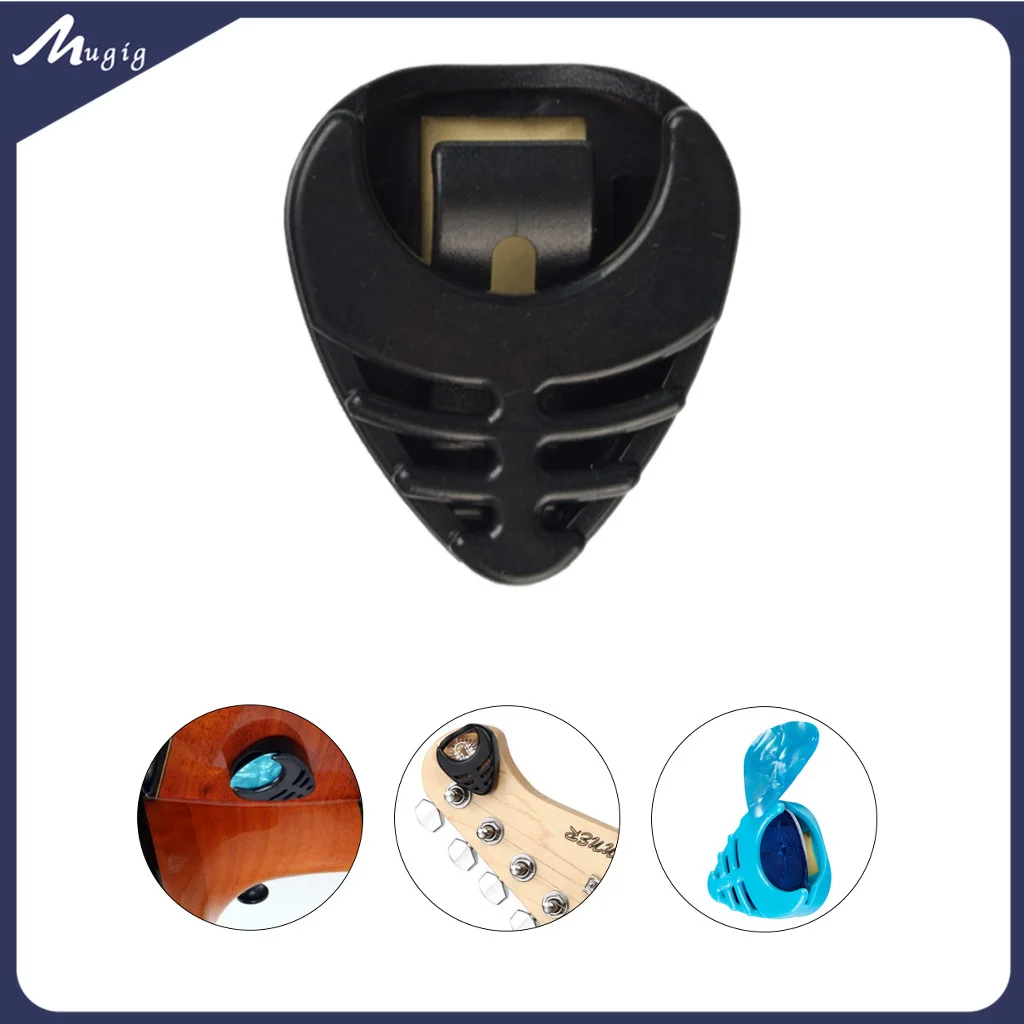 4PCS Acoustic Guitar Picks Box Mini Plastic Plectrum Case Celluloid Mediator Holders Bass Electric Guitarra Parts Accessories