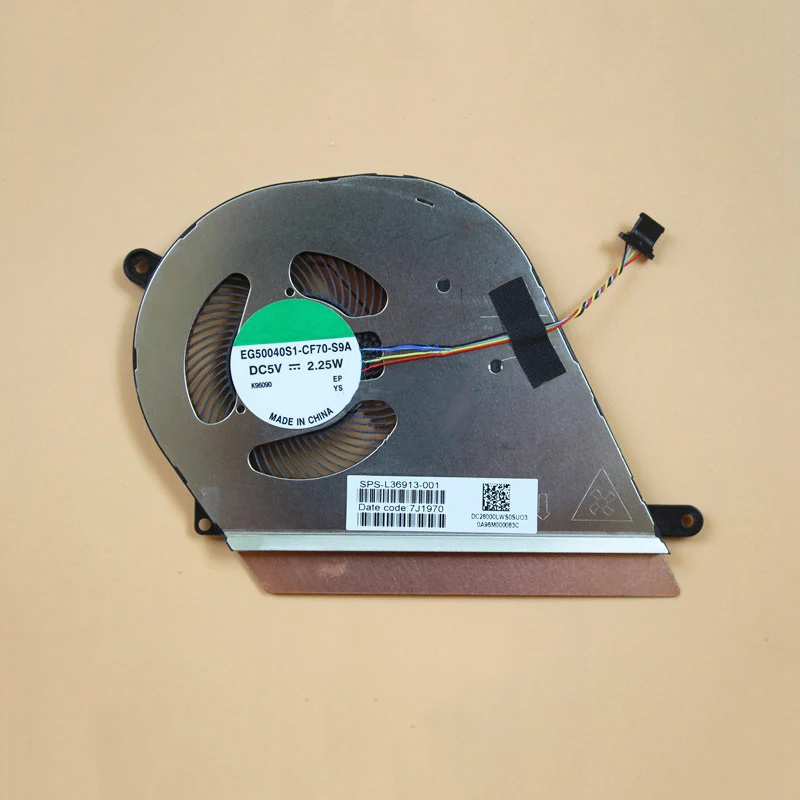 New Laptop CPU Cooling Fan For HP Chromebook x360 14-DA G1 Cooler TPN-C138 Cooler L36913-001 EG50040S1-CF70-S9A