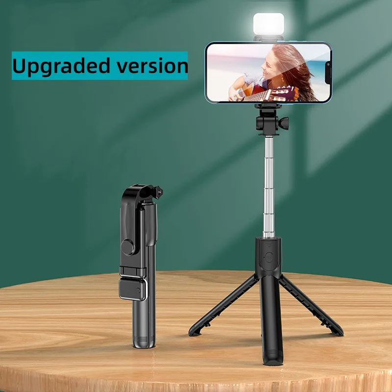 Tripé de foto com suporte ao vivo para celular, tripé multifuncional para gravação de vídeo, selfie, pouso