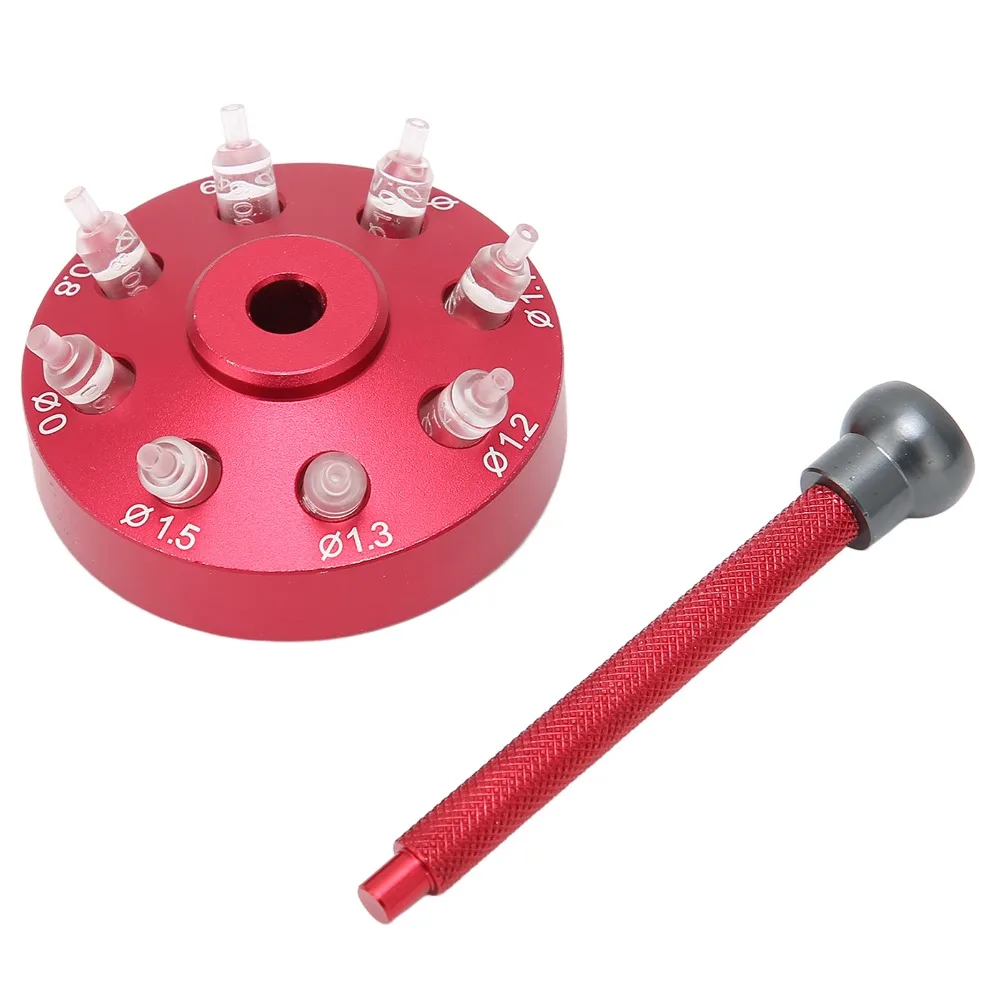 سبائك الصلب المواد ساعة الأيدي الضغط 8 قطعة إعداد رئيس ساعة الأيدي المناسب أداة ساعة أدوات إصلاح الساعاتي استخدام