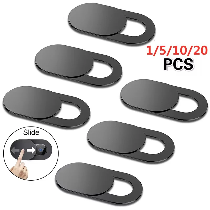 

1/5/20 Pcs Webcam Cover Shutter Magnet Slider Camera Cover For iPad Tablet Laptops PC Camera Mobile Phone Lenses Privacy Sticker