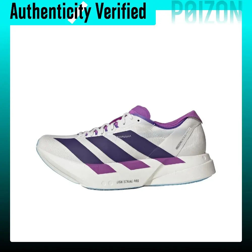Adidas Adizero Adios Pro 4 Low top Running Shoes Women's White Purple JP6397