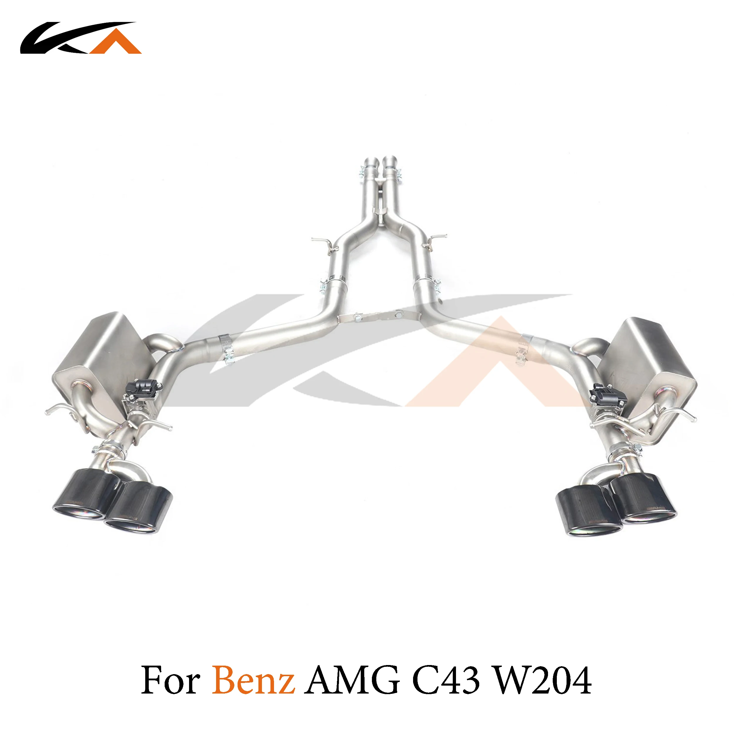 

KA Tuning exhaust system parts stainless catback for Mercedes-Benz AMG C63 W204 6.2L rear section performance muffler valve