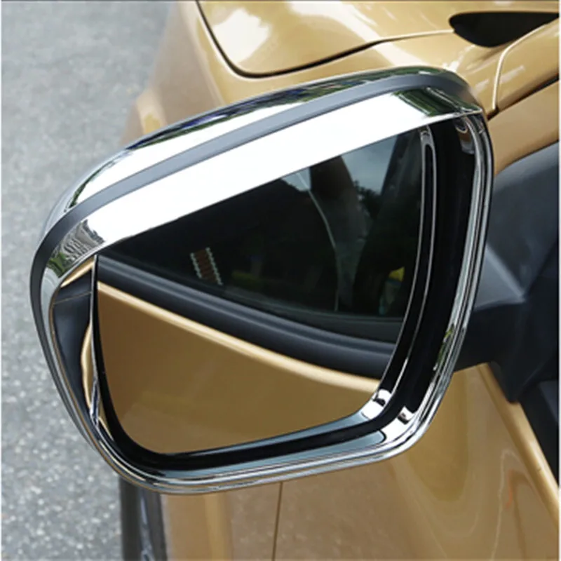 

ABS Chrome Car rearview mirror block rain eyebrow Cover trim car Styling For Nissan NAVARA NP300 2015 2016 2017 2018 Accessories