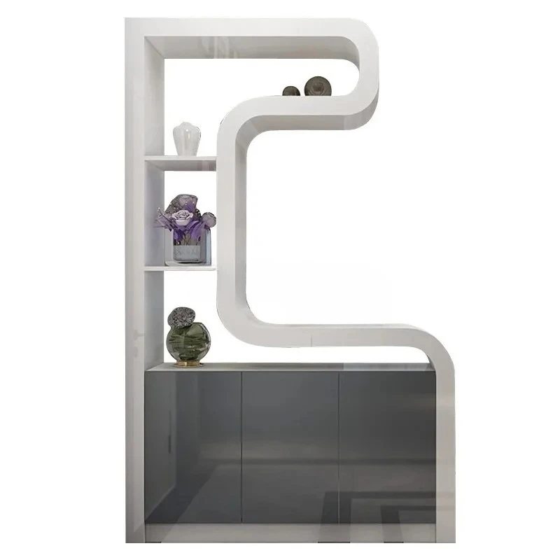 Nordic  Simple Modern Multifunctional Entrance Shoe Cabinet Partition Foyer Screen Living Room Customizable High Quality Durable