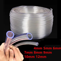 1M 2M 5M 10M Transparent PVC Plastic Hoses Water Pump Tube 5 6 7 8 9 10 12mm Inner Diameter Pipe Fish Tank Garden Waterin