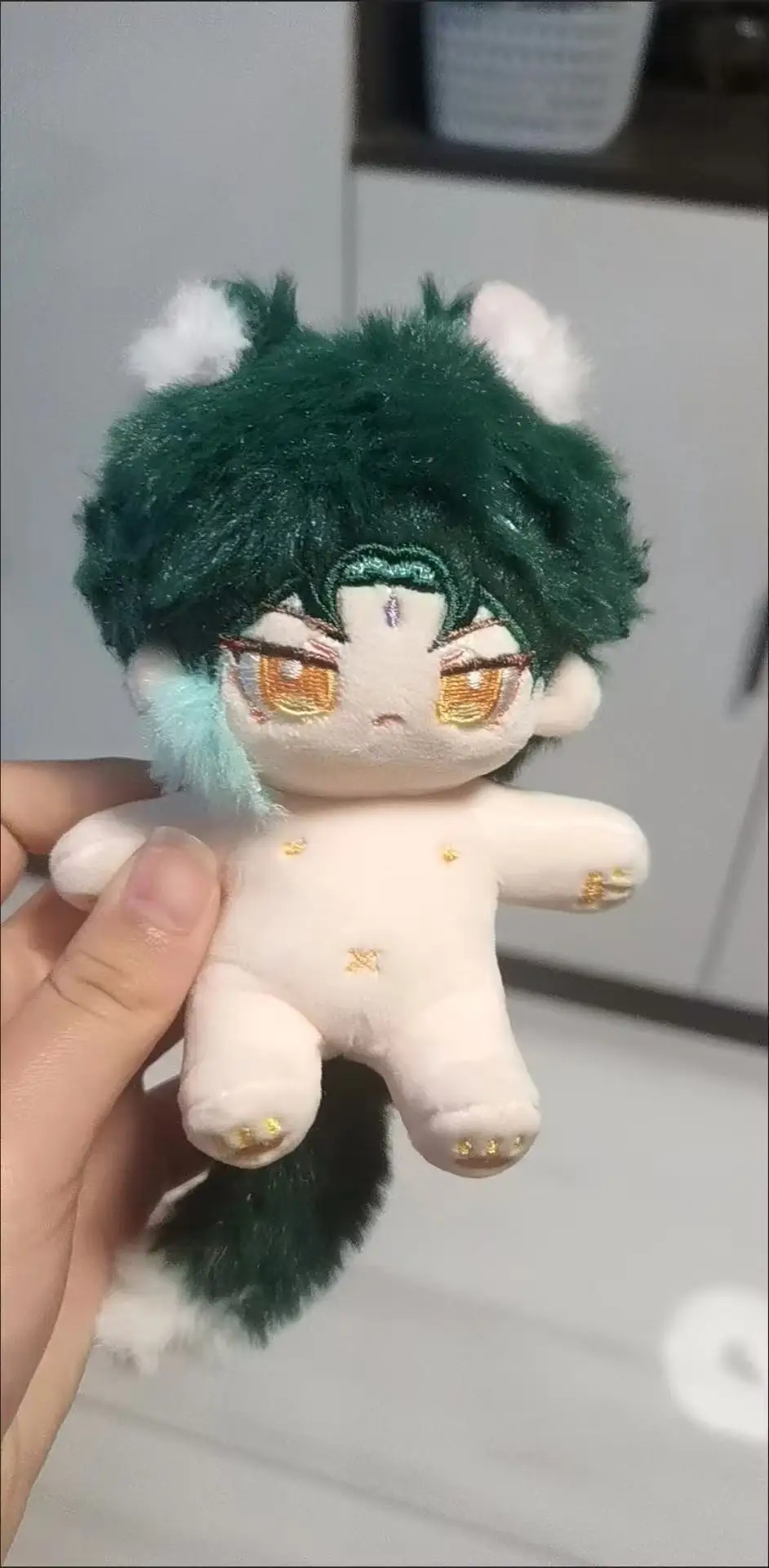 Pas d'attributs monstre mignon étoile peluche 10 cm poupée en peluche habiller Cospslay Anime jouet Figure cadeaux de noël