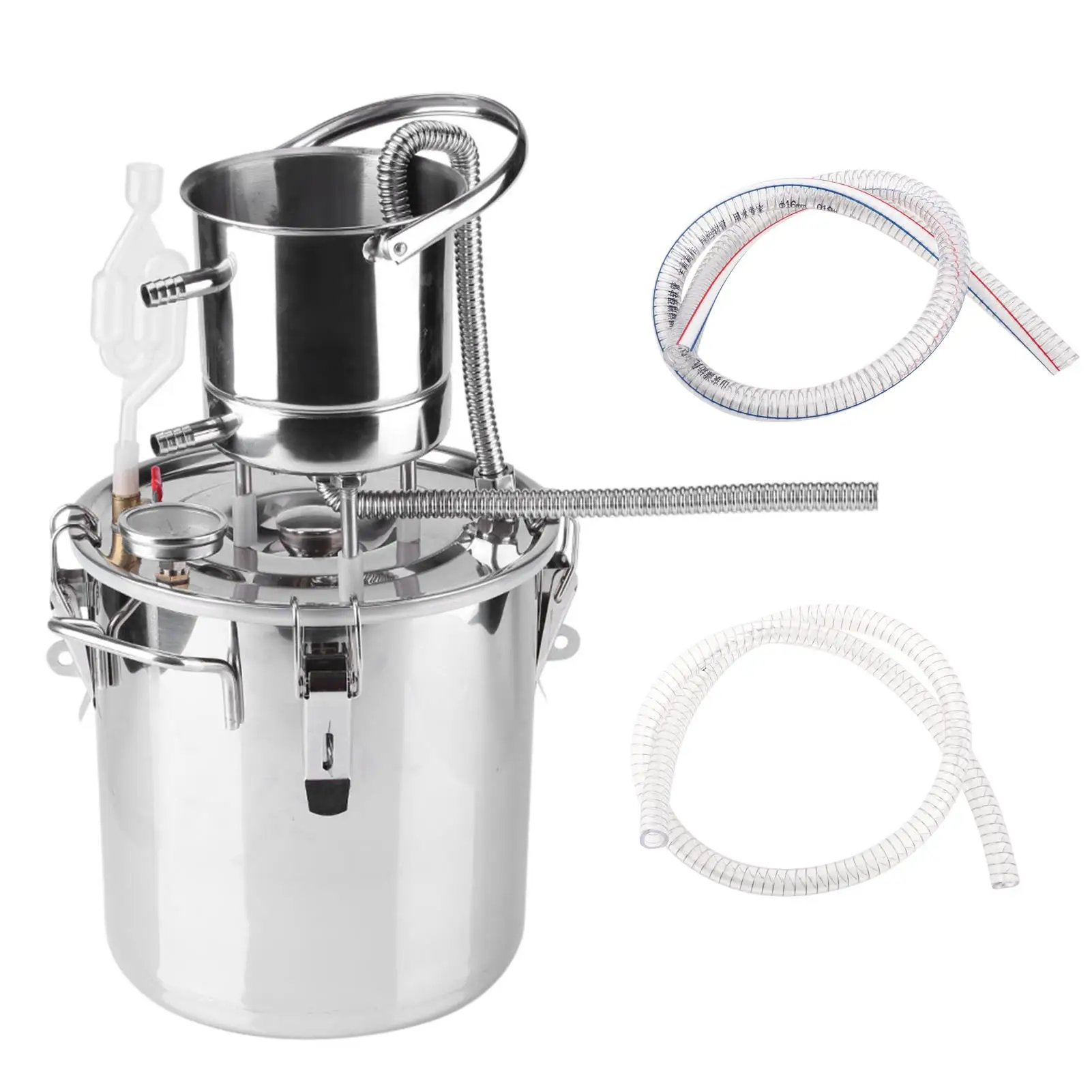 

10л 20л домашний набор для дистилляции, машина для чистой воды, спиртовой дистиллятор, пивоварение, оборудование для виски, ликера, бренди, набор «сделай сам»