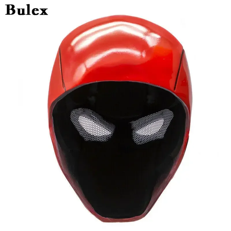 Red Hood Mask Movie Anime Full Head Latex/Resin Helmet With Mesh Eye Game Cosplay Halloween Costume Props M13