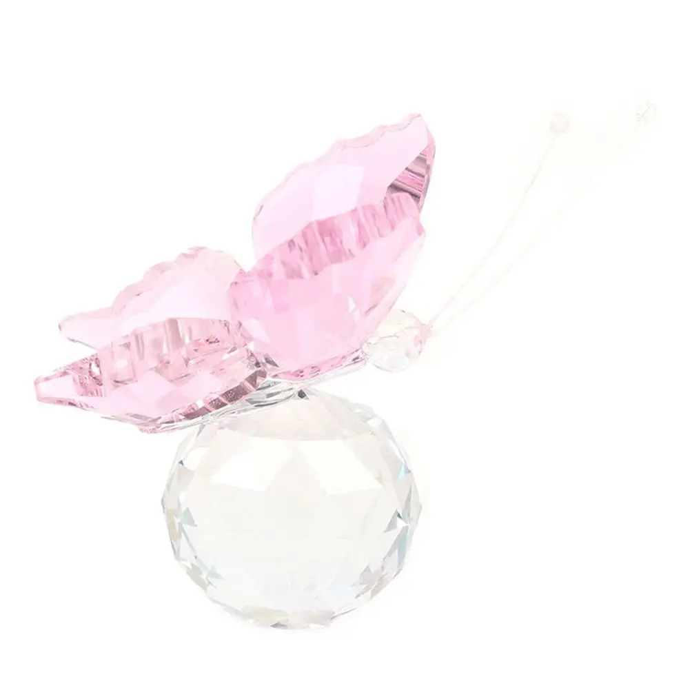 K9 For Crystal Handmade Butterfly Figurine for Home and Wedding Decoration Craft Display and Functional Paperweight
