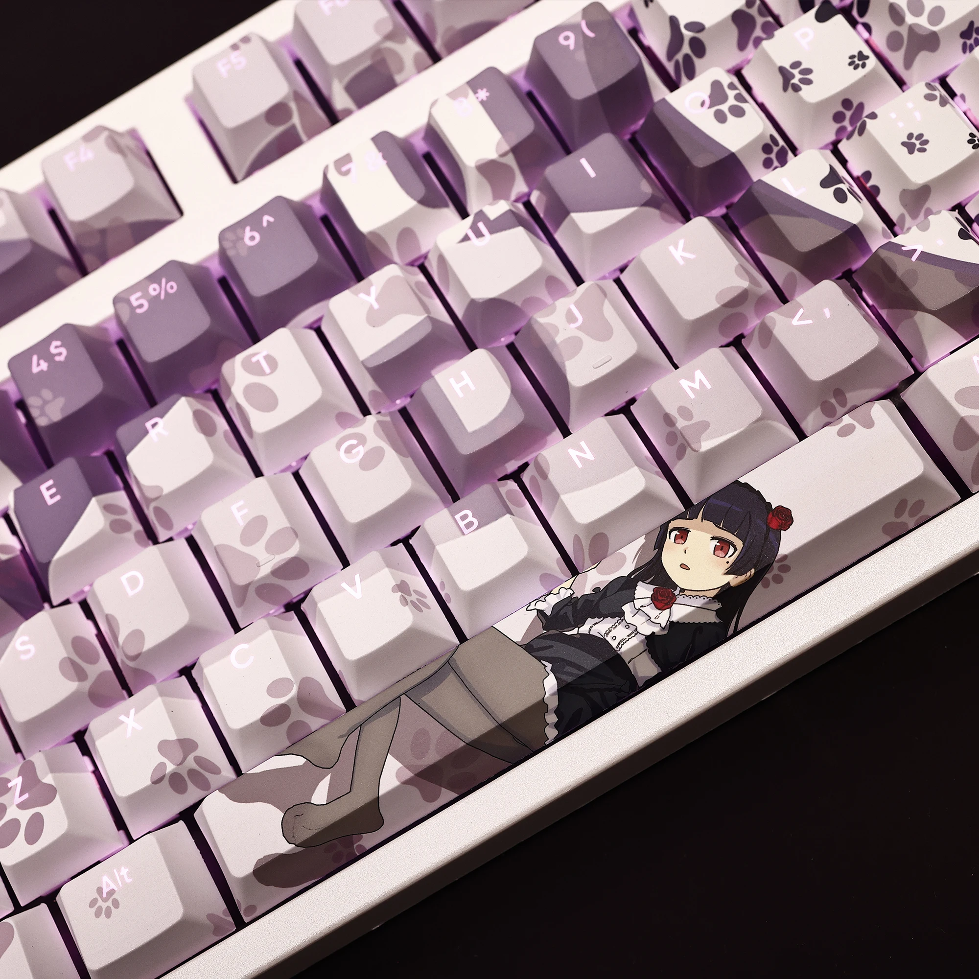 108 Tasten/Set diese niedlichen Gokou Ruri Pbt Keycaps Anime Spiele Beauty Girl Key Caps Kirsch höhe für DIY mechanische Tastaturen