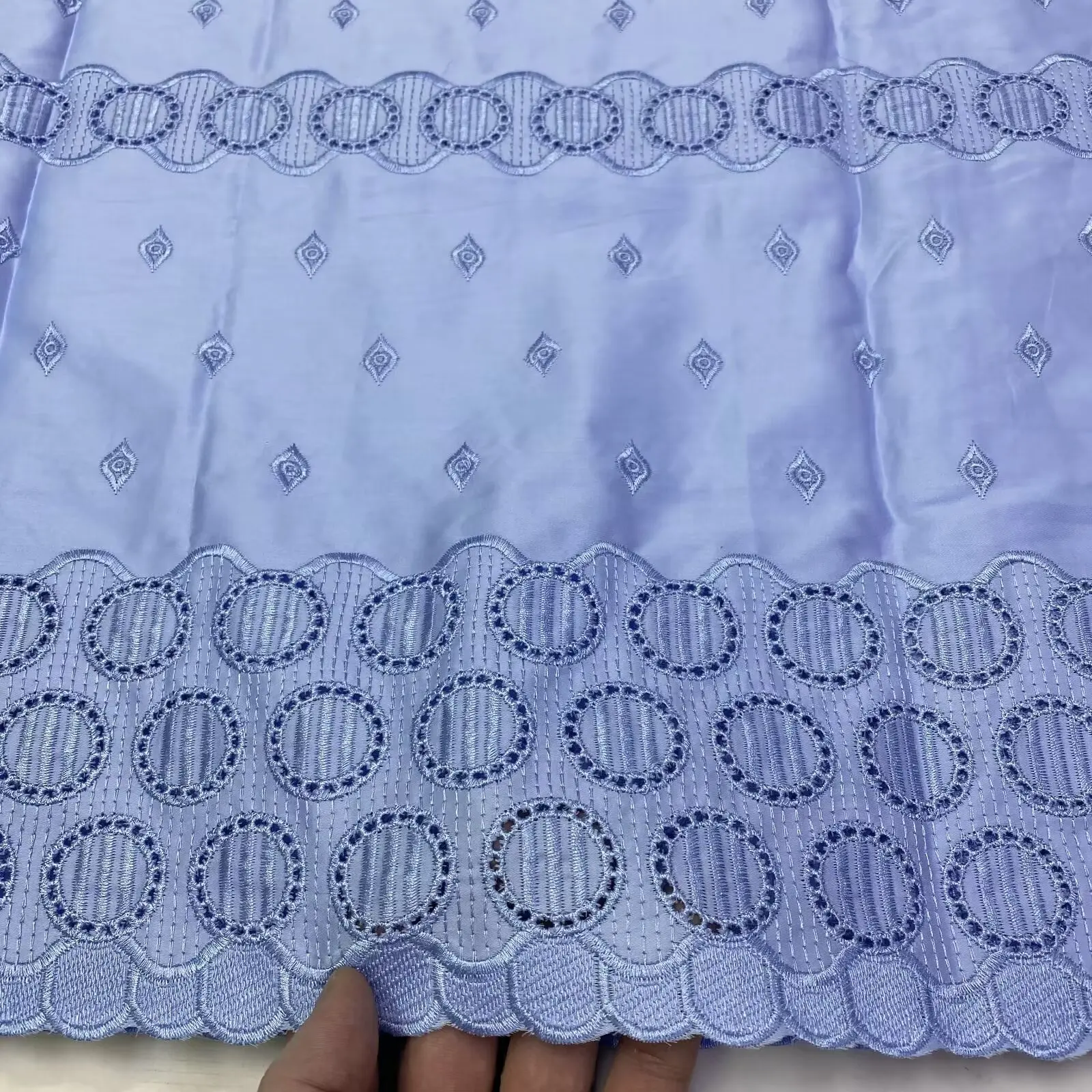 African Pure Cotton Polish Lace Fabric 2022 Nigerian Men Fabric Material For Wedding Dress Soft Nice Color For Sewing