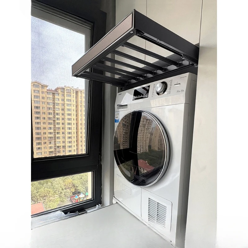 

Washing machine, invisible clothes hanger, balcony dryer, hidden multifunctional pull-out pants rack, retractable slide rail,