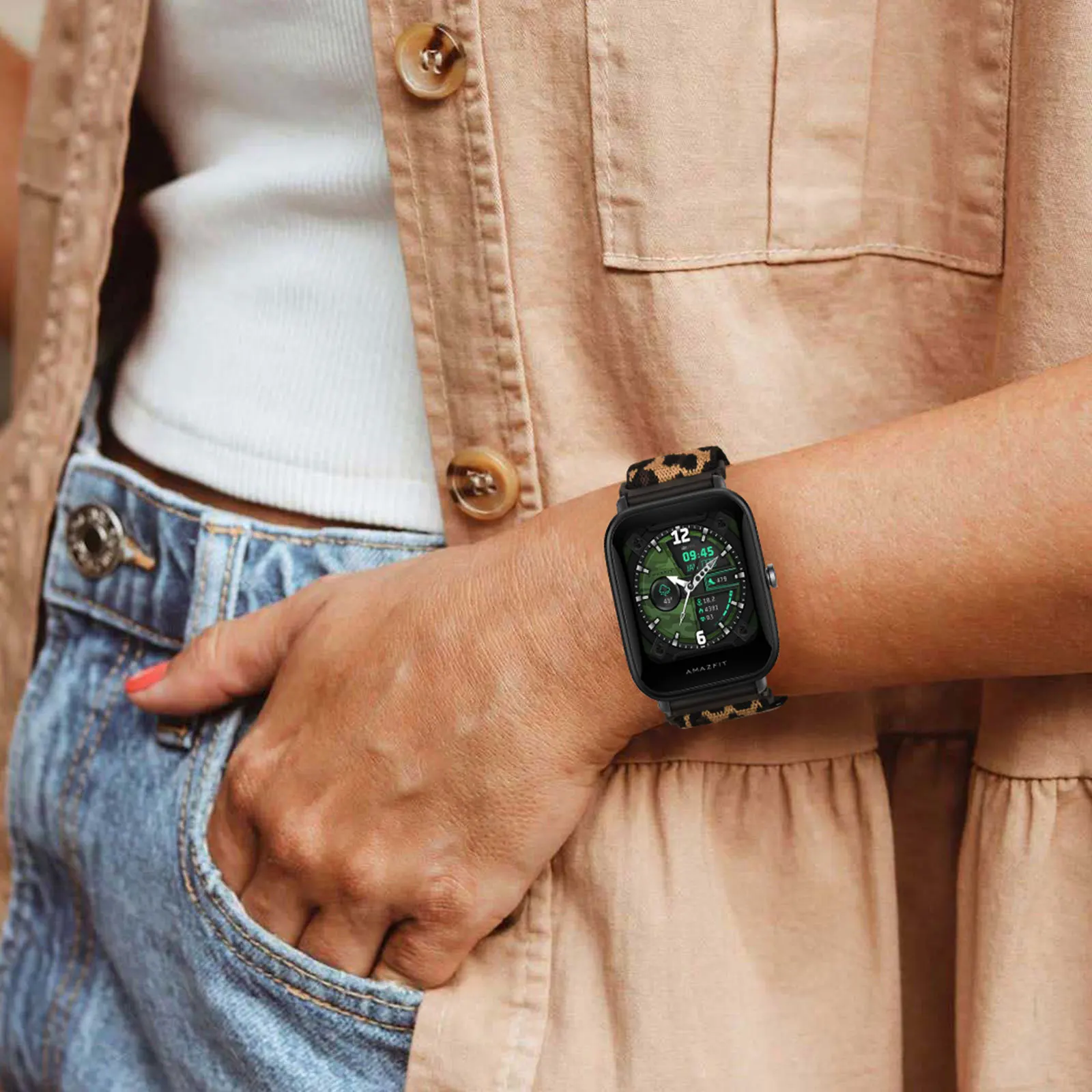 20mm pulseira de alça de náilon para amazfit bip s lite/bip u pro/pop pro banda pulseira para amazfit gtr 42mm/neo/gts cinta